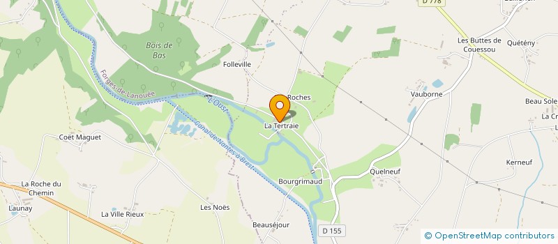 localisation de l'entreprise LA GRANGE PAYSANNE DE L'OUST à FORGES DE LANOUEE