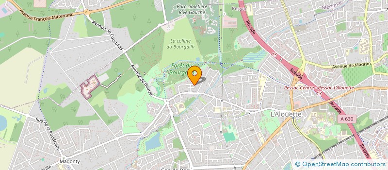 localisation de l'entreprise LA GRANGE POUJEAU  PESSAC