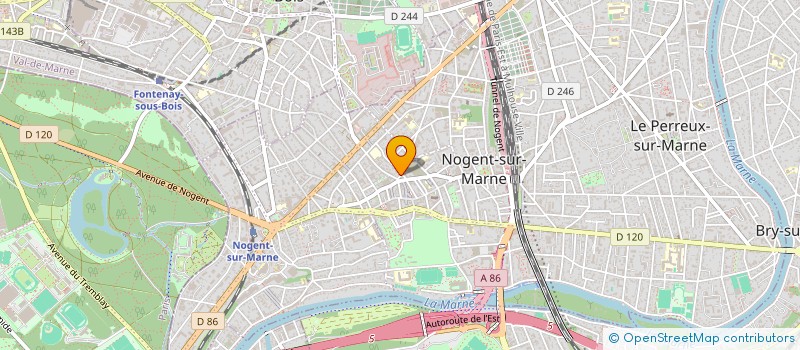 localisation de l'entreprise LA GRANGE PROVINOISE  NOGENT-SUR-MARNE