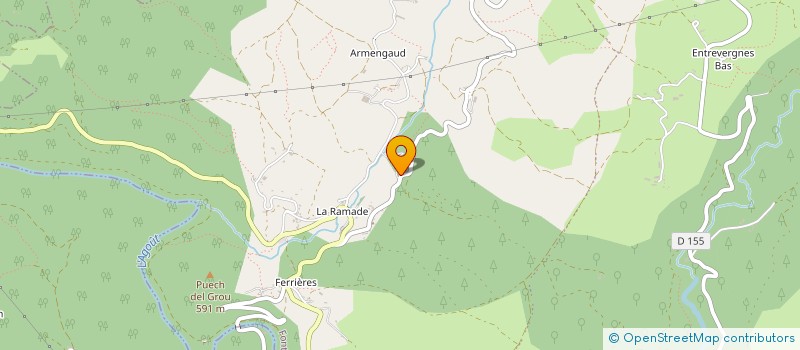 localisation de l'entreprise LA GRANGE TIBOUGE  FONTRIEU