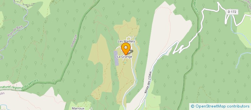 localisation de l'entreprise LA GRANGE VERCORS  EYGLUY-ESCOULIN