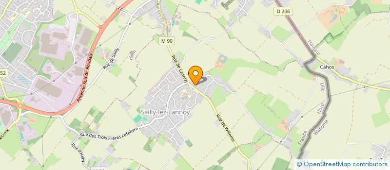 localisation de l'entreprise LA GRANGETAZ DE BOUVINES  SAILLY-LEZ-LANNOY