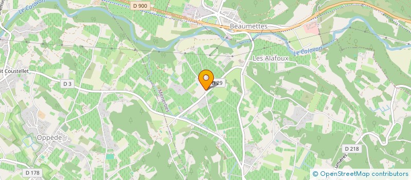 localisation de l'entreprise LA GRANGETTE  MENERBES