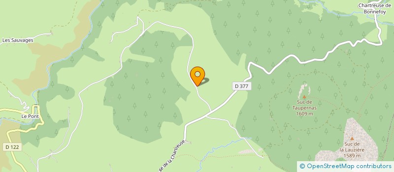 localisation de l'entreprise LA GRANGETTE DE BARBE  LE BEAGE