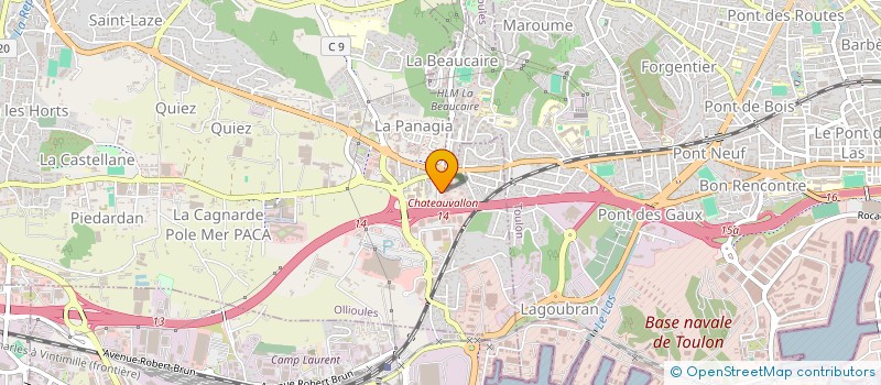 localisation de l'entreprise LA GRAPPE  OLLIOULES