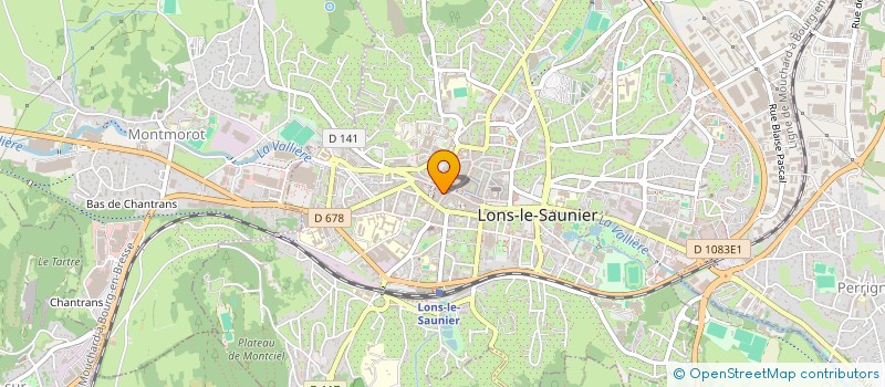 localisation de l'entreprise LA GRAPPE à LONS-LE-SAUNIER