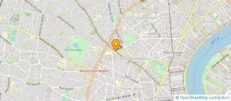 localisation de l'entreprise LA GRAPPE D'OR à BORDEAUX