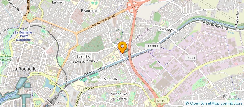 localisation de l'entreprise LA GRAPPE DE ROMPSAY  LA ROCHELLE