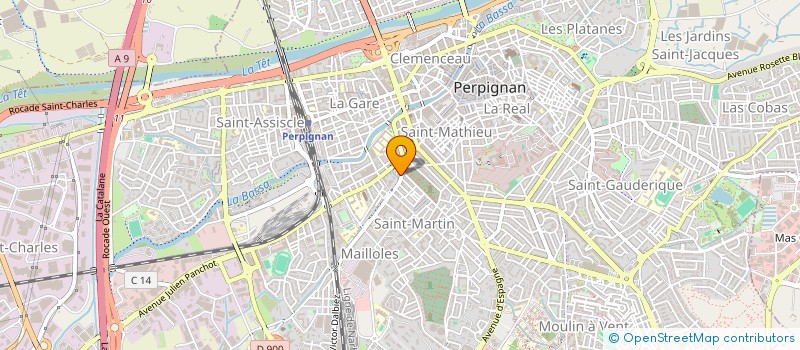 localisation de l'entreprise LA GRAPPE ESCALADE DURBET MORETTI  PERPIGNAN