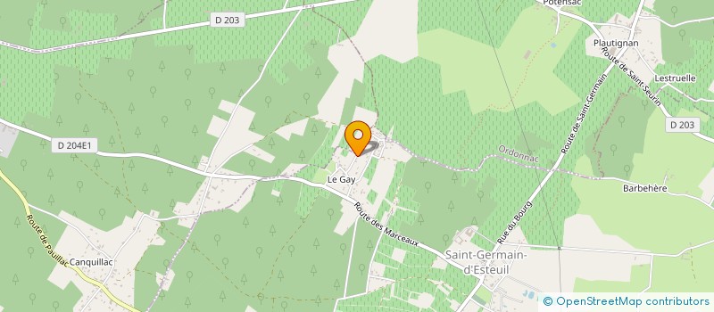 localisation de l'entreprise LA GRAPPE MEDOCAINE  SAINT-GERMAIN-D'ESTEUIL