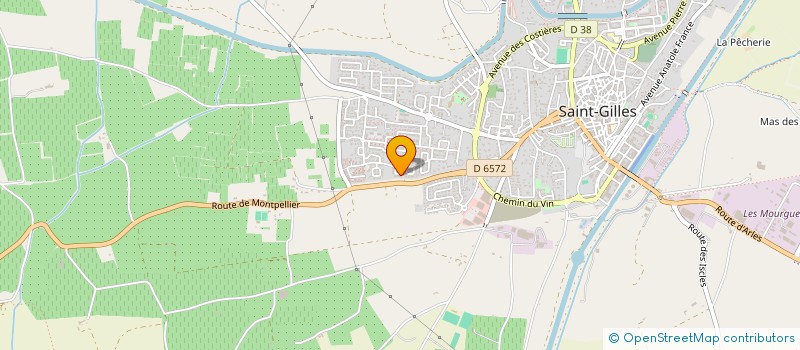 localisation de l'entreprise LA GRAPPE VERTE à SAINT-GILLES