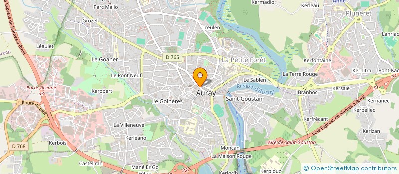 localisation de l'entreprise LA GRASSE MATINEE à AURAY