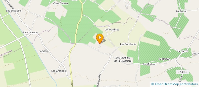 localisation de l'entreprise LA GRASSIERE à SAINT-THOMAS-DE-CONAC