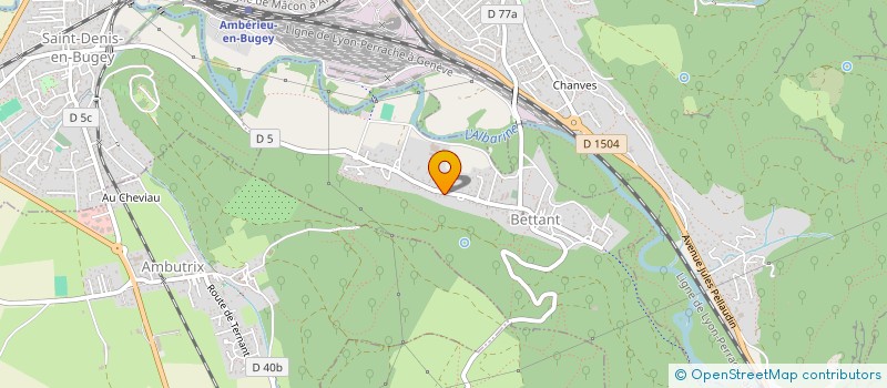 localisation de l'entreprise LA GRASSONIERE  BETTANT