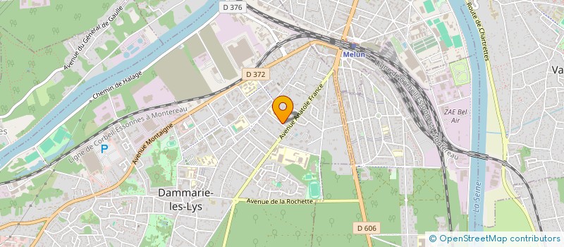 localisation de l'entreprise LA GRATIOLE à DAMMARIE-LES-LYS