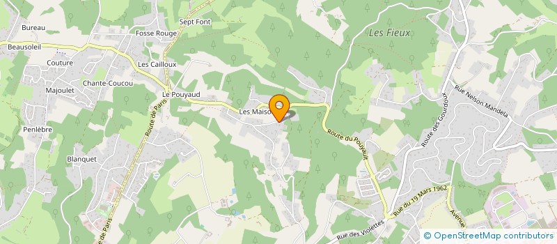 localisation de l'entreprise LA GRATUSSE  TRELISSAC