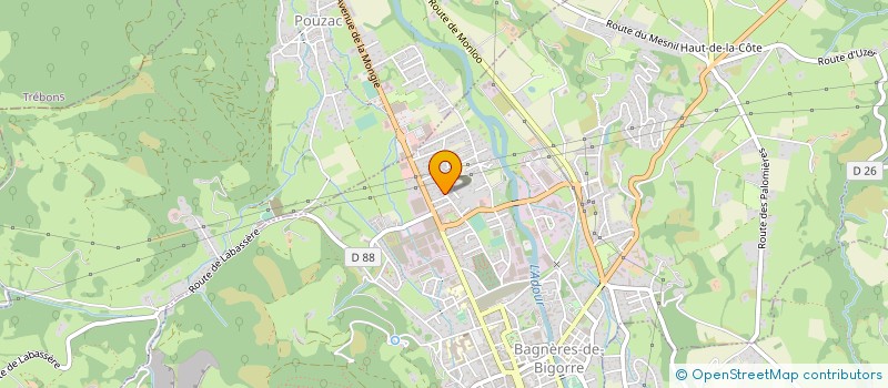 localisation de l'entreprise LA GRAVE SAINT PIERRE  BAGNERES-DE-BIGORRE