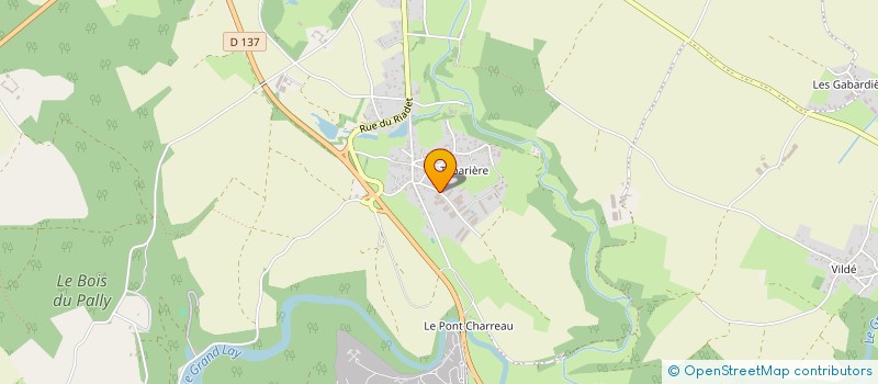 localisation de l'entreprise LA GRAVEE à CHANTONNAY