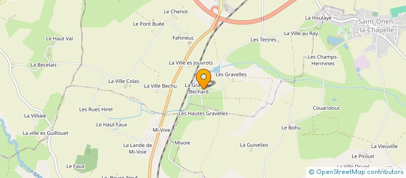 localisation de l'entreprise LA GRAVELLE à SAINT-MEEN-LE-GRAND