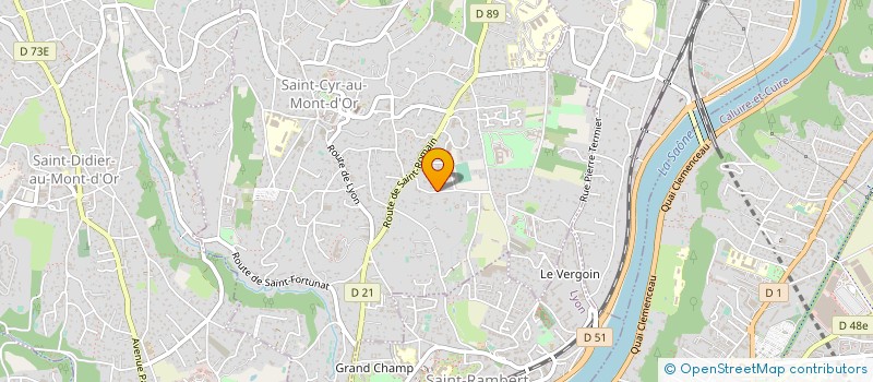 localisation de l'entreprise LA GRAVIERE  SAINT-CYR-AU-MONT-D'OR
