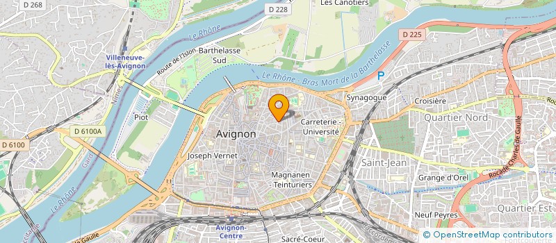 localisation de l'entreprise LA GRAVONE  AVIGNON