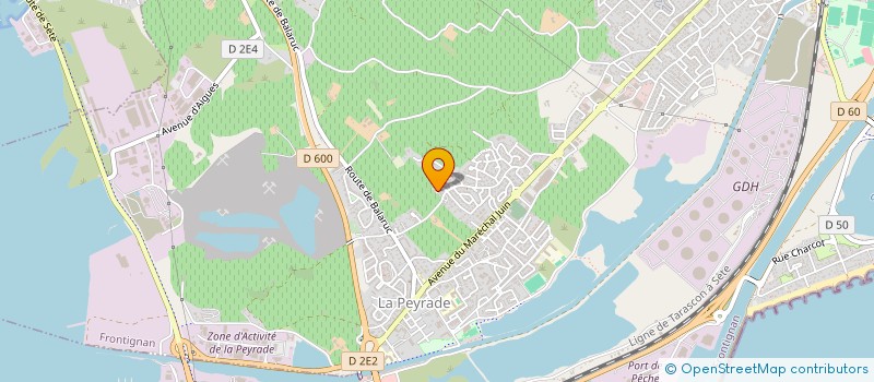 localisation de l'entreprise LA GRAVOTTE FILMS à FRONTIGNAN