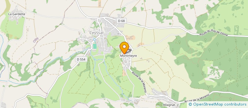 localisation de l'entreprise LA GREDINIERE  ROCHEFORT-MONTAGNE