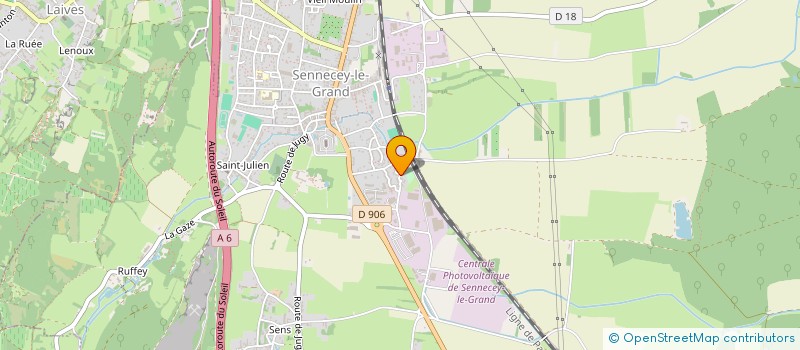 localisation de l'entreprise LA GREE  SENNECEY-LE-GRAND