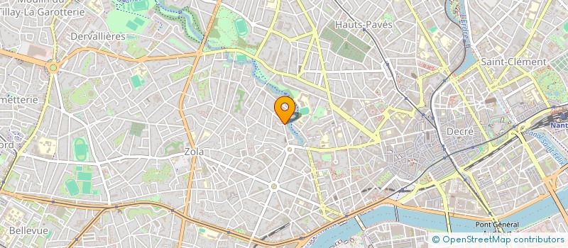 localisation de l'entreprise LA GREE à NANTES