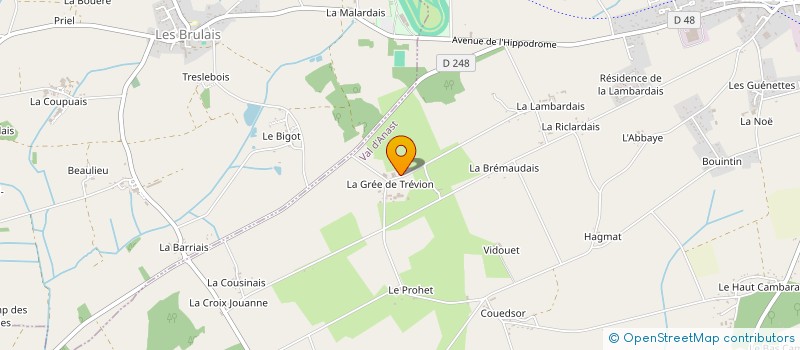 localisation de l'entreprise LA GREE DE TREVION à VAL D'ANAST