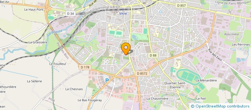 localisation de l'entreprise LA GREE DES BOIS  VITRE