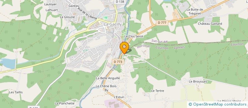 localisation de l'entreprise LA GREE DES LANDES  COURNON