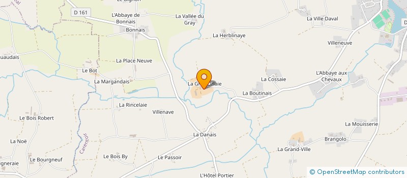 localisation de l'entreprise LA GREE O PLUMES à CARENTOIR