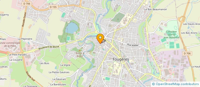 localisation de l'entreprise LA GRENADIERE  FOUGERES