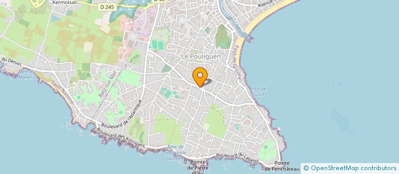 localisation de l'entreprise LA GRENADIERE  LE POULIGUEN