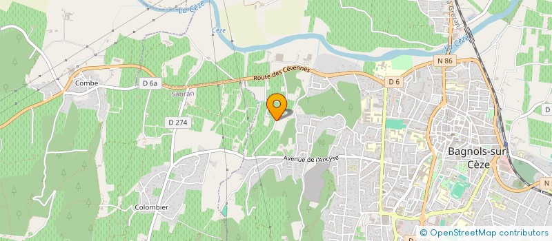 localisation de l'entreprise LA GRENATTITUDE  BAGNOLS-SUR-CEZE