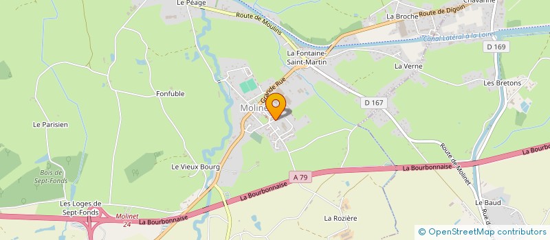 localisation de l'entreprise LA GRENAUDE  MOLINET