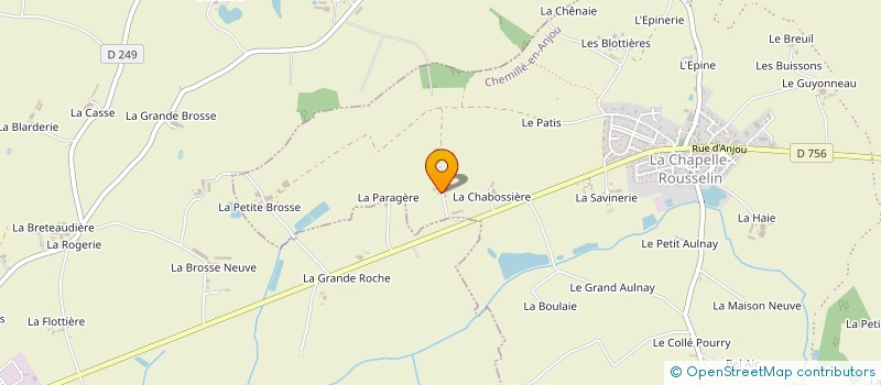 localisation de l'entreprise LA GRENAUDIERE à CHEMILLE-EN-ANJOU