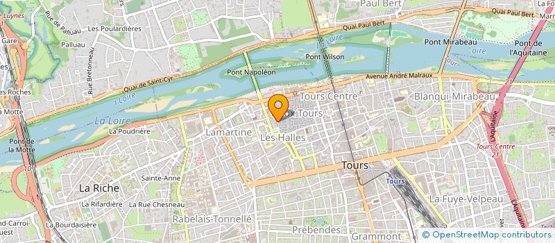 localisation de l'entreprise LA GRENERAYE  TOURS