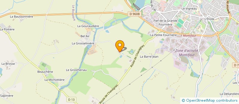 localisation de l'entreprise LA GRENETIERE  POUZAUGES