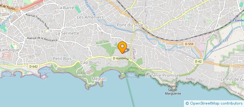 localisation de l'entreprise LA GRENETTE à TOULON