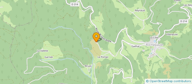 localisation de l'entreprise LA GRENETTE  ROCHEPAULE