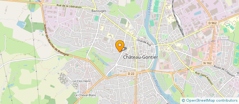 localisation de l'entreprise LA GRENNE  CHATEAU-GONTIER-SUR-MAYENNE