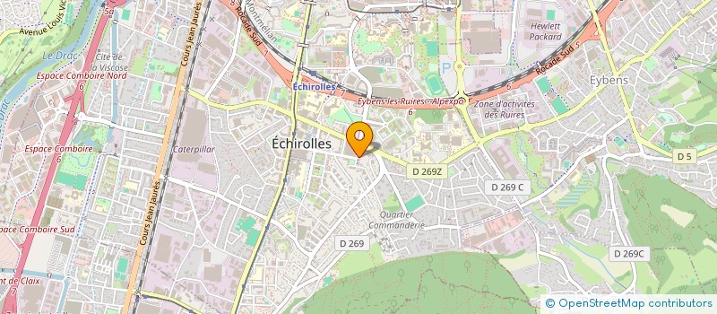 localisation de l'entreprise LA GRENOBLOISE DES FLEURS à ECHIROLLES