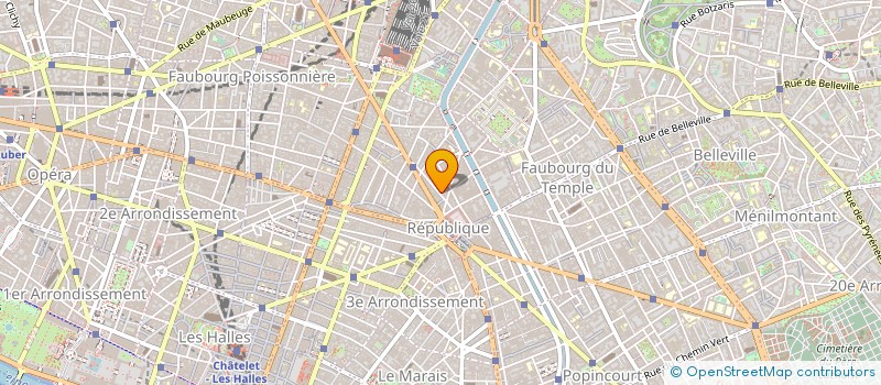 localisation de l'entreprise LA GRENOUILLE  PARIS