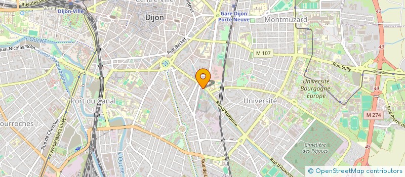 localisation de l'entreprise LA GRENOUILLE à DIJON