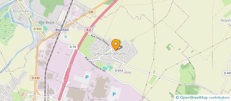 localisation de l'entreprise LA GRENOUILLE  LIEU-SAINT-AMAND