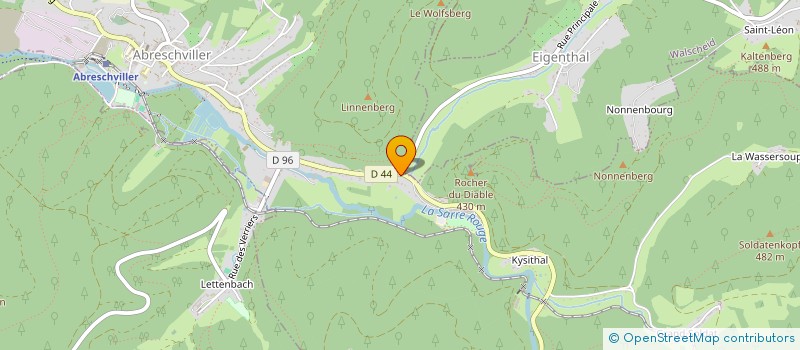 localisation de l'entreprise LA GRENOUILLE  ABRESCHVILLER