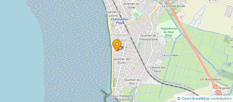 localisation de l'entreprise LA GRENOUILLE à CHATELAILLON-PLAGE