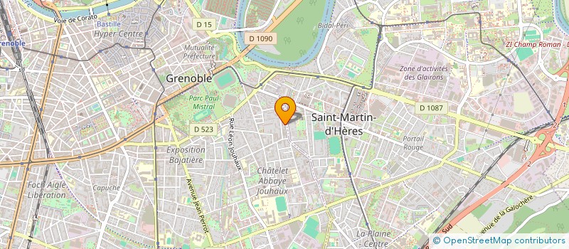 localisation de l'entreprise LA GRENOUILLE A GRANDE BOUCHE SOS MUSIQUE à GRENOBLE